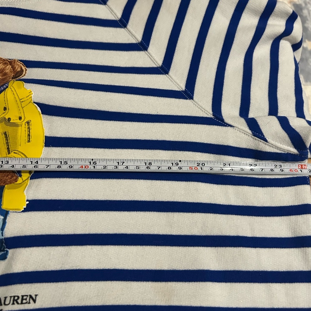 RALPH LAUREN Polo Bear Striped Fleece Sweatshirt MINT condition SOLD OUT - Picture 5 of 7